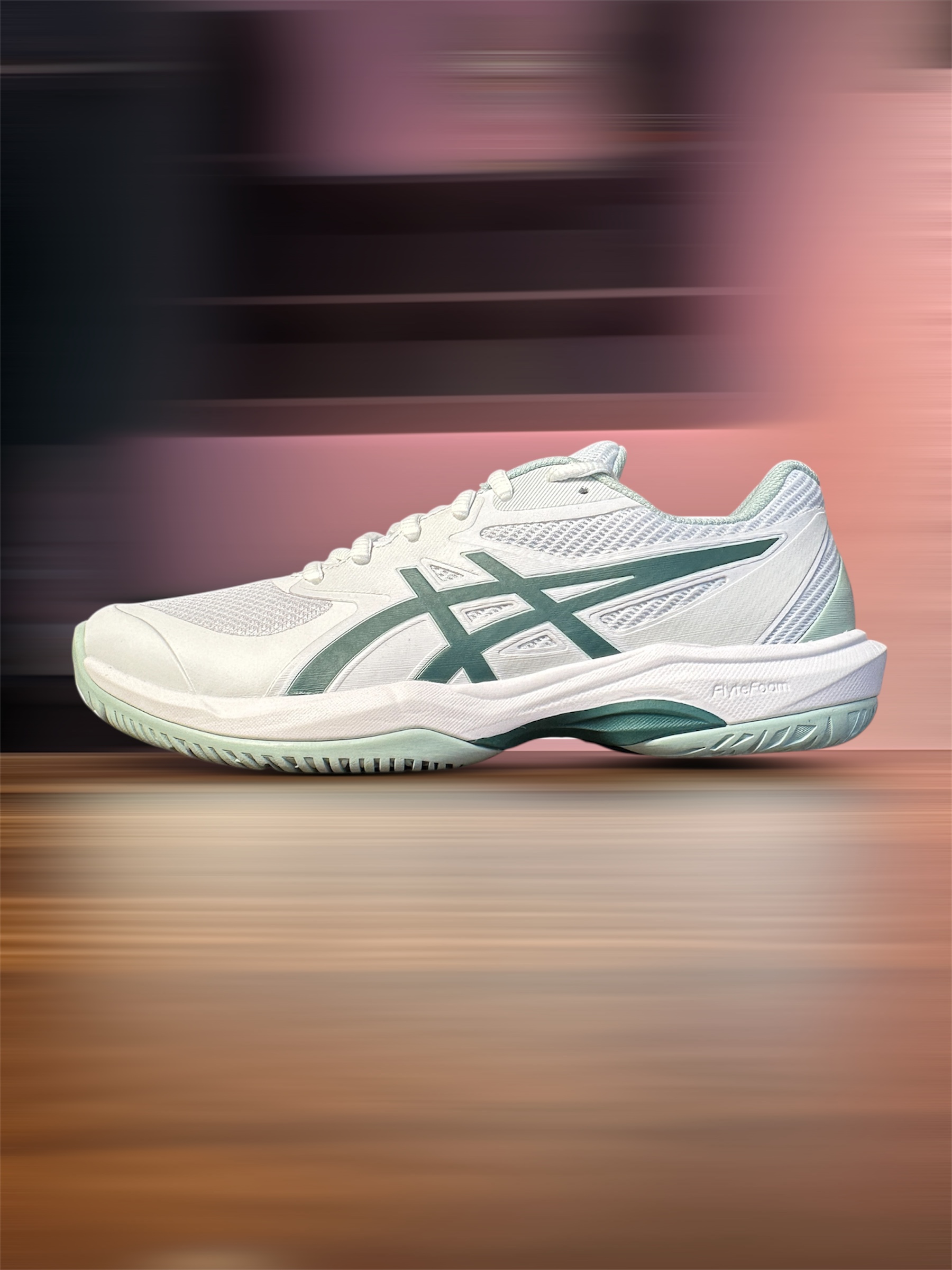 Giày Tennis/Pickleball ASICS GAME FF Chính Hãng – Trắng Xanh Matcha – Bám Sân – Công Nghệ GEL™ Giảm Chấn – Thoáng Khí